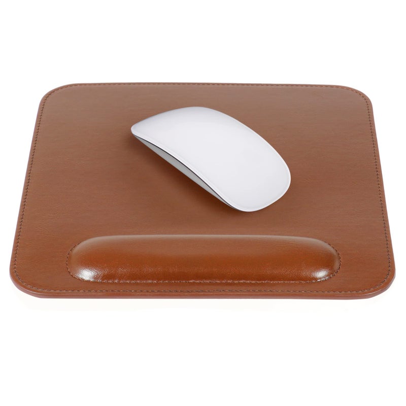 Londo Leather Mouse Pad with Wrist Rest â€“ Ergonomic Support, Non-Slip Base, Smooth Surface - Image 1